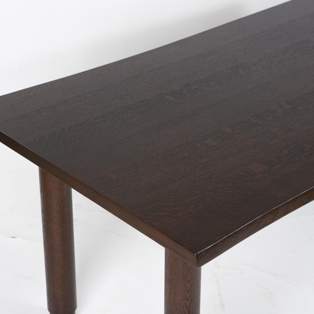 お得在庫あ 美品 オーク材 耳付き ダークブラウン 9OL1d-m45055436255 カンディハウス ダイニングテーブル お得正規品