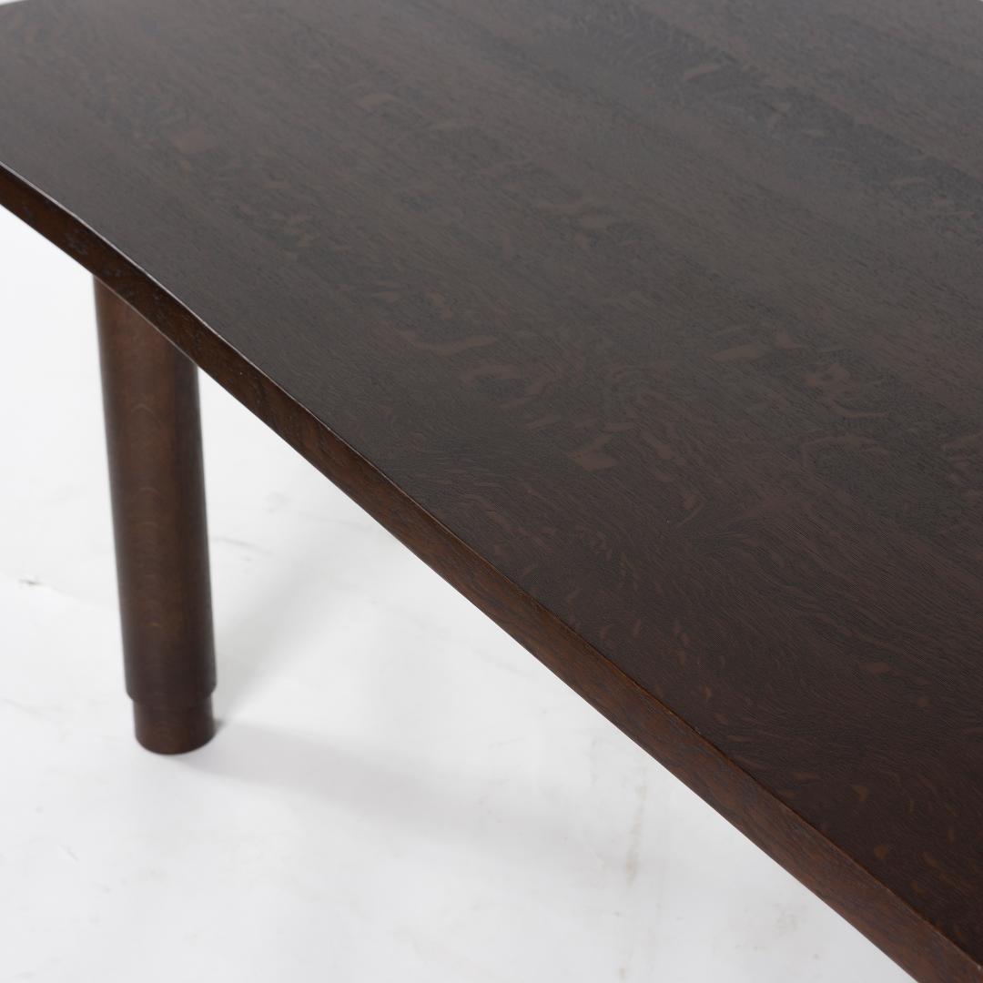 お得在庫あ 美品 オーク材 耳付き ダークブラウン 9OL1d-m45055436255 カンディハウス ダイニングテーブル お得正規品