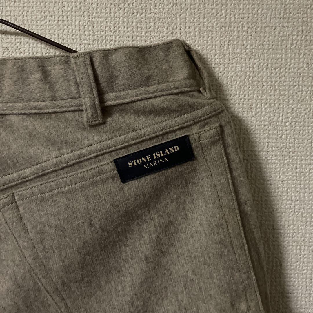 STONE ISLAND 90s ウールスラックスパンツ
