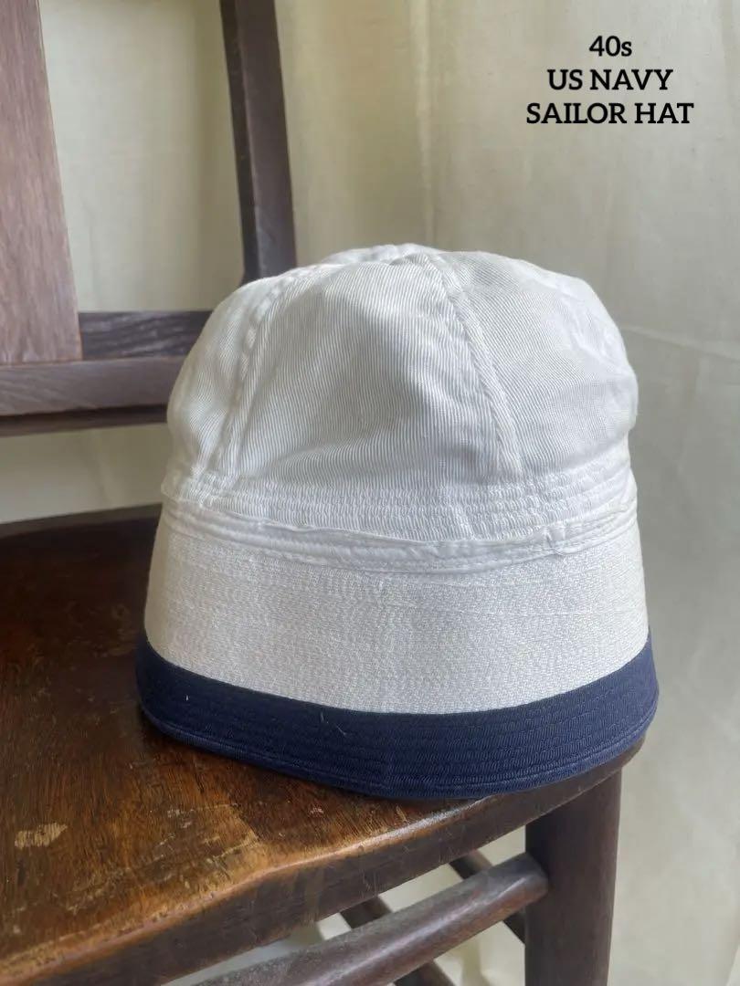 【Special】　40s us navy セーラーハット　ネイビートリム Special】 40s us navy セーラーハット ネイビートリム （40's