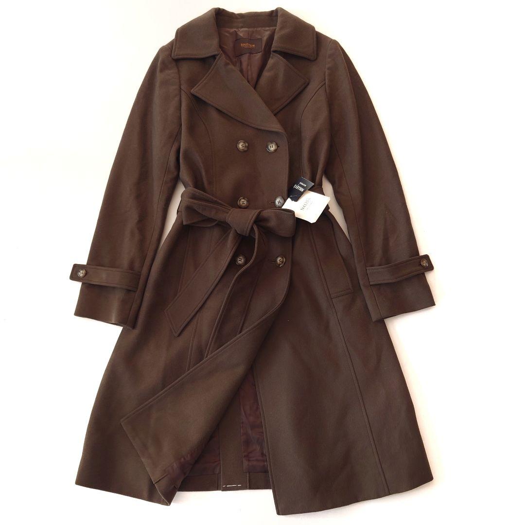 日本製新品タグ付NOLLY'sBoutique カシミヤ混ウールトレンチコート