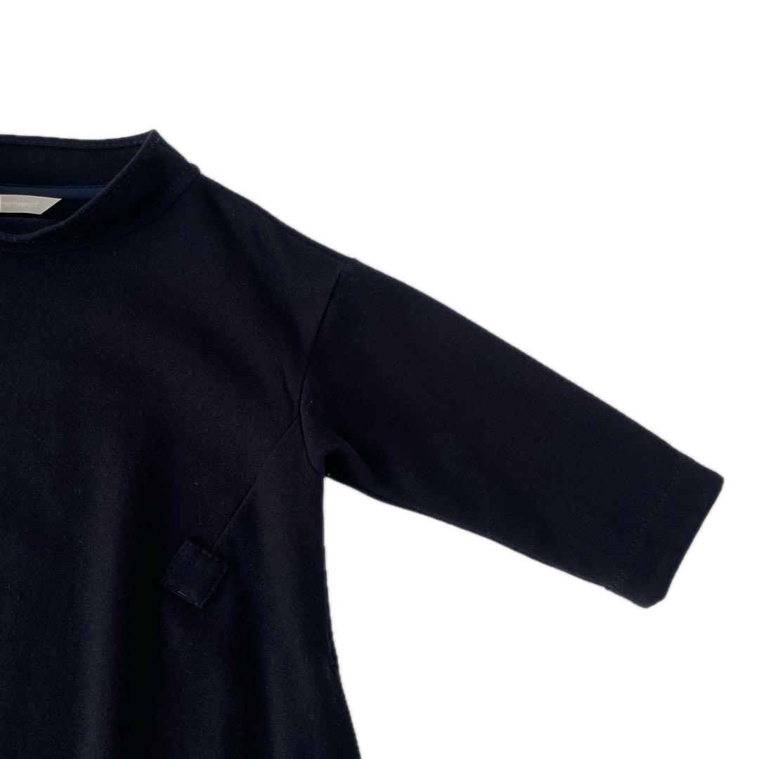極美品 homspun / ウール モックネック プルオーバー ワンピース 極美品 homspun / ウール モックネック プルオーバー ワンピース