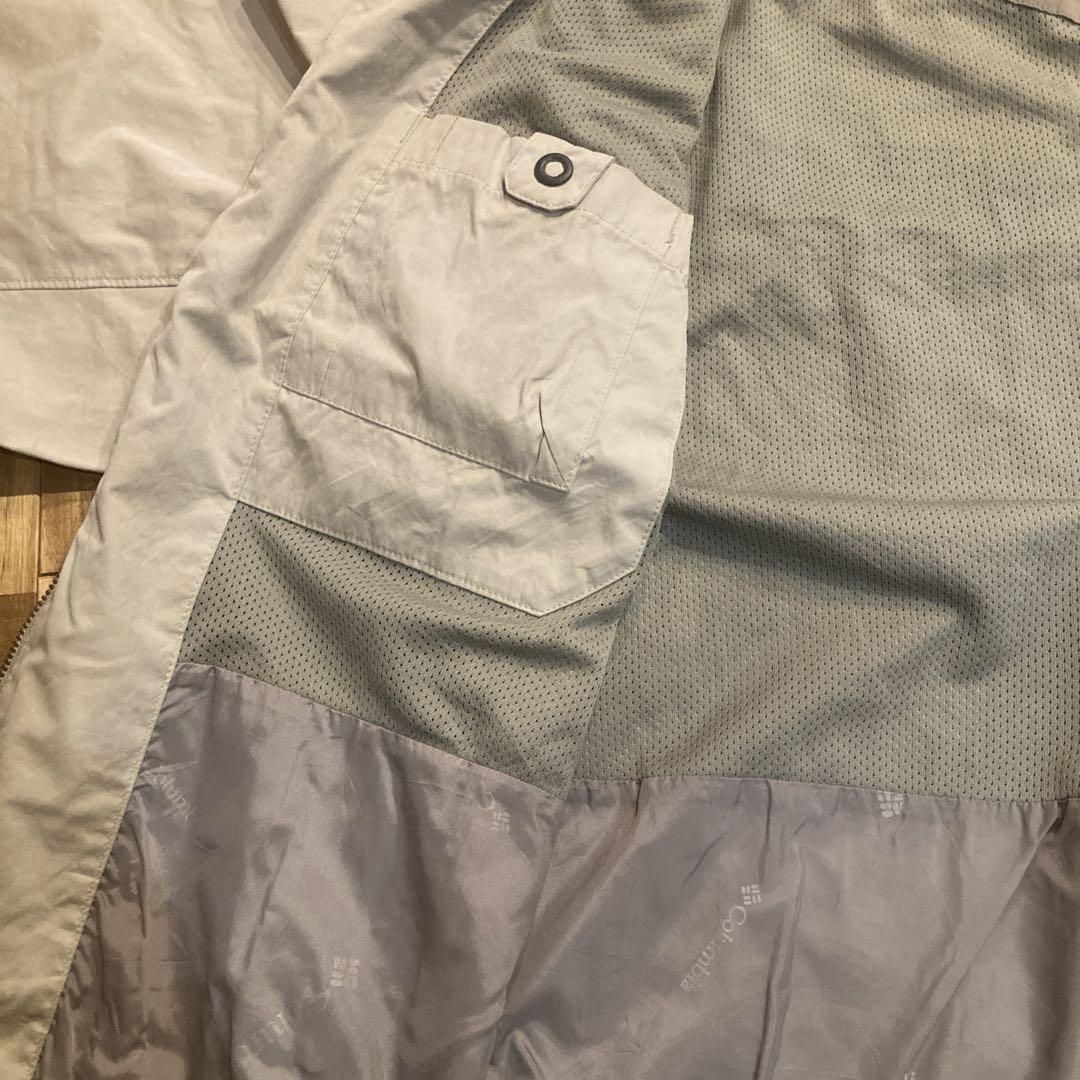 海外品90sColumbia 刺繍ロゴ入り ドリスラージャケット　古着