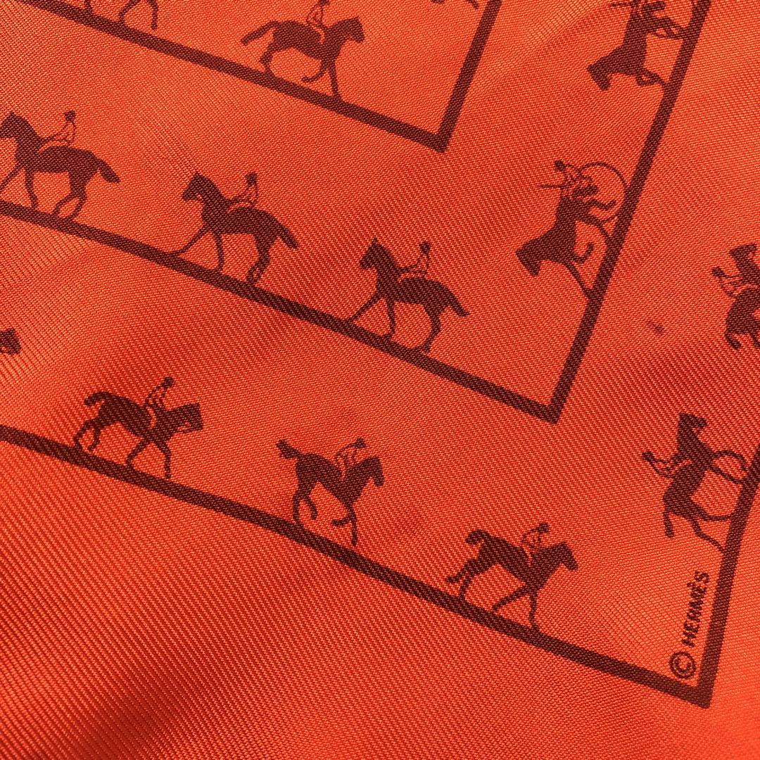 HERMES☆エルメス☆プチカレ40☆馬柄スカーフ