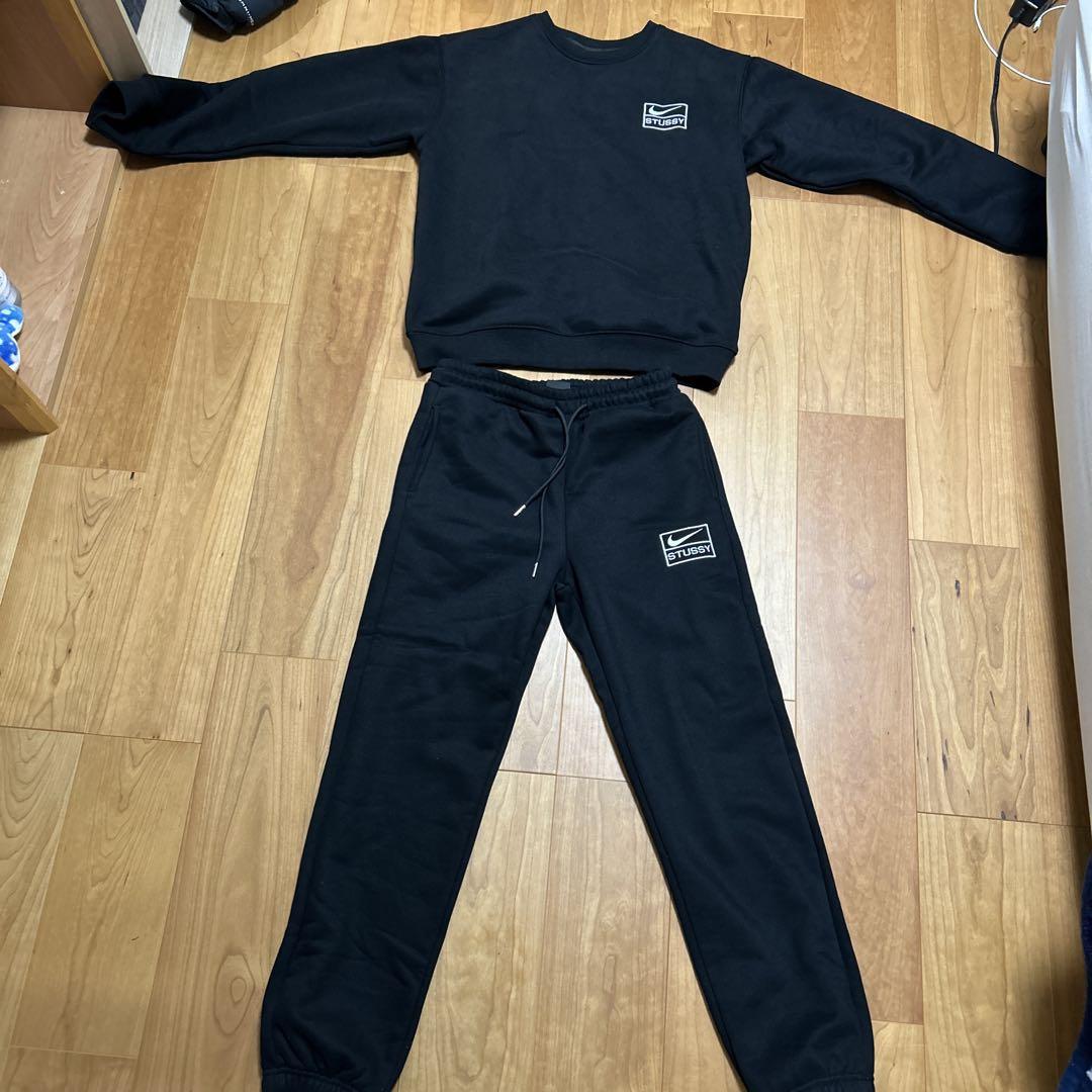 NIKE STUSSY ブラック スウェットセットアップ