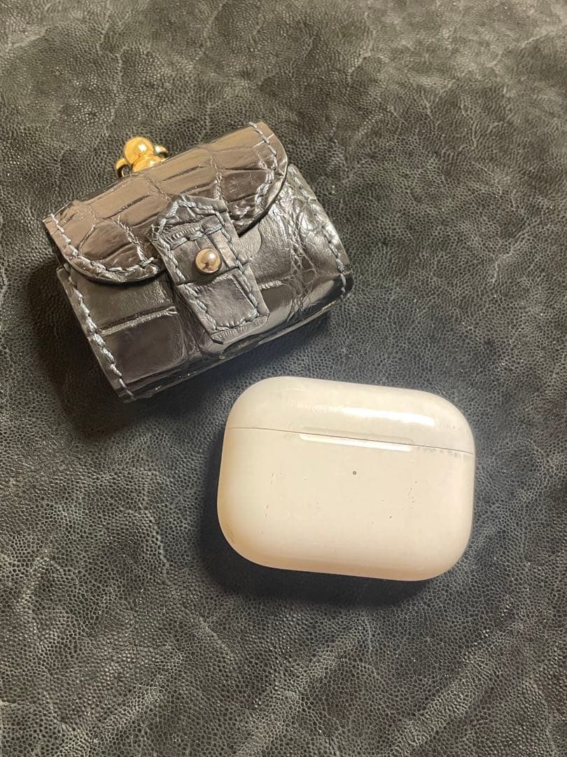 AirPods Pro2 レザーケース クロコダイルレザー