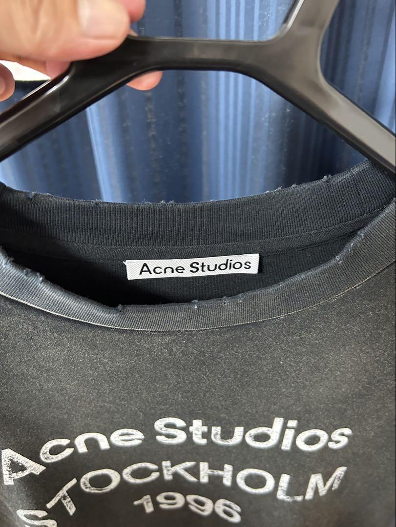 登坂広臣着用 ACNE STUDIOS SHORT SLEEVE T-SHIRT Acne Studios アクネストゥディオ ロゴ Tシャツ L 登坂広臣着