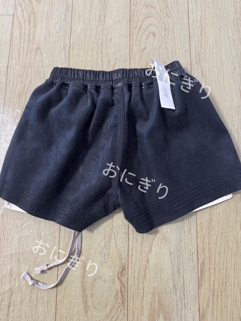 Rick Owens レディース レザー ドローストリング ショートパンツ。