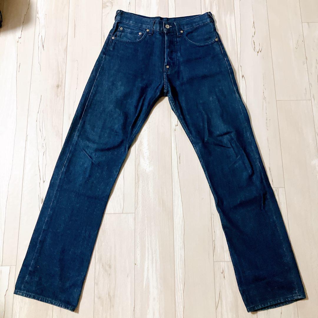 激レア　エビス　EVISU 刺繍　和柄　着物柄　ジーンズ　ビッグカモメ