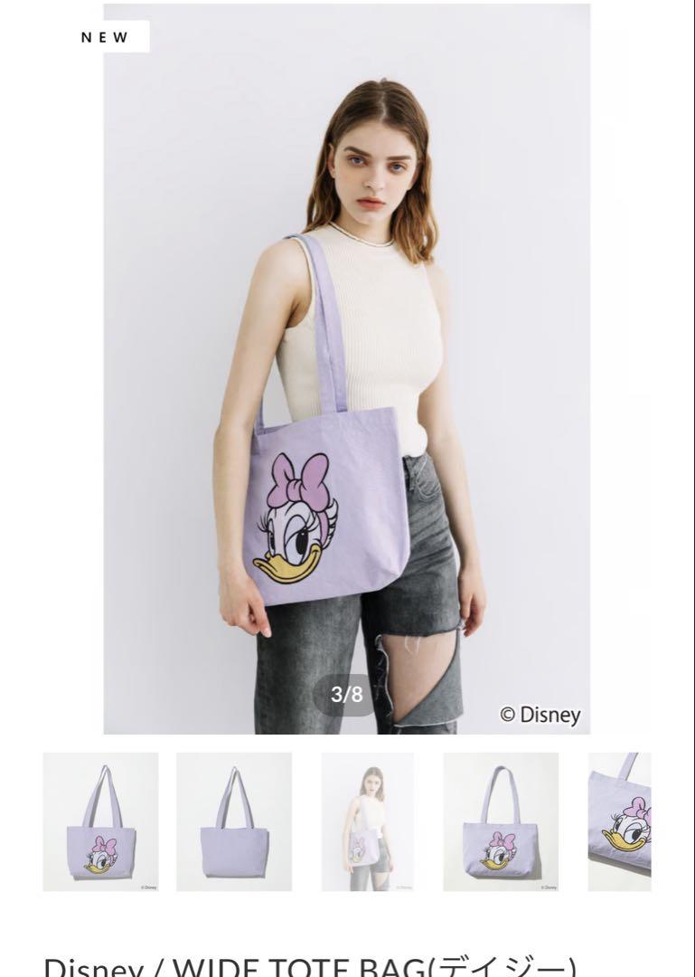 Disney WIDE TOTE BAG ラベンダー wcj バッグ 若槻千夏