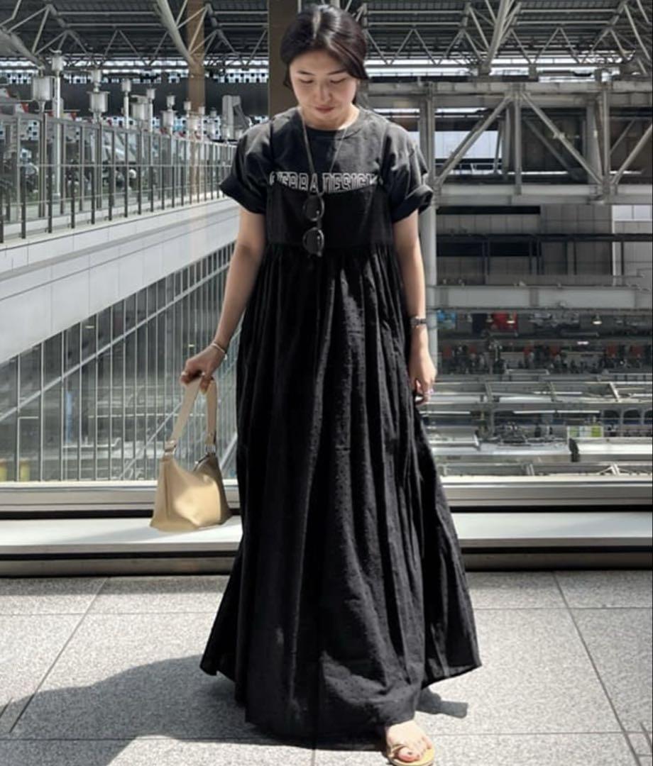 SLOBE IENA エアリーギャザーキャミワンピースセット ドット