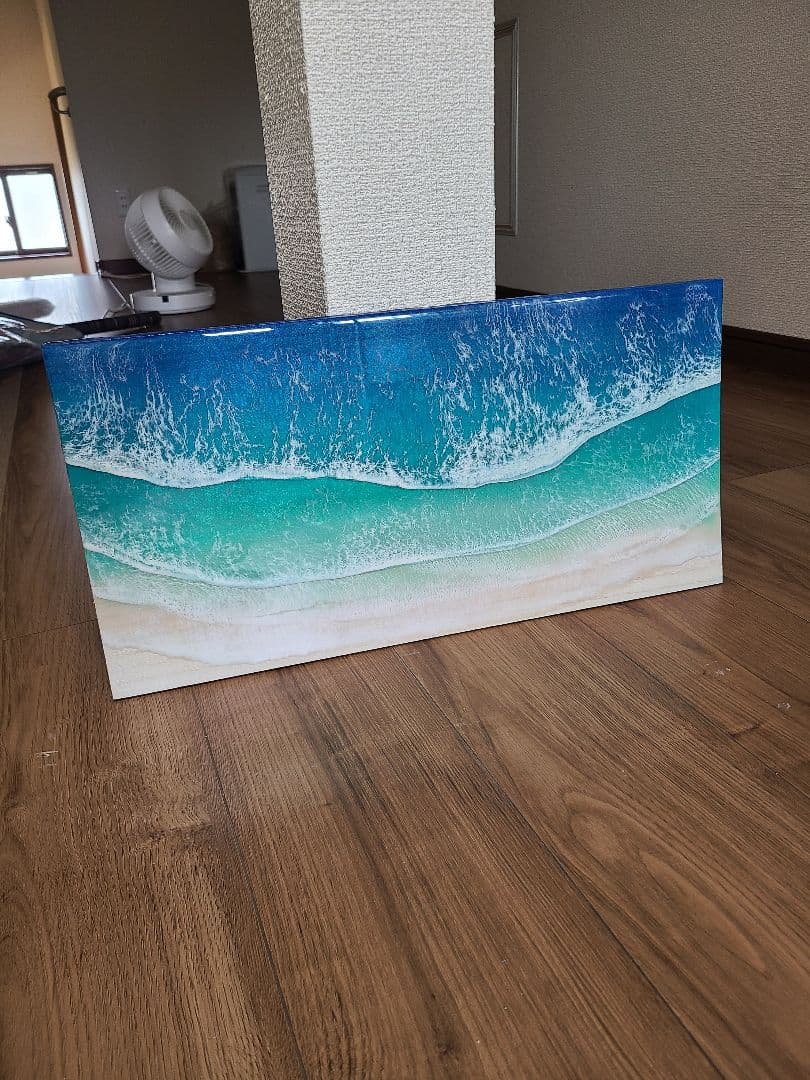 レジンアート 南国の海 52.2×27 P-52】海Oceanアート レジンアート 波