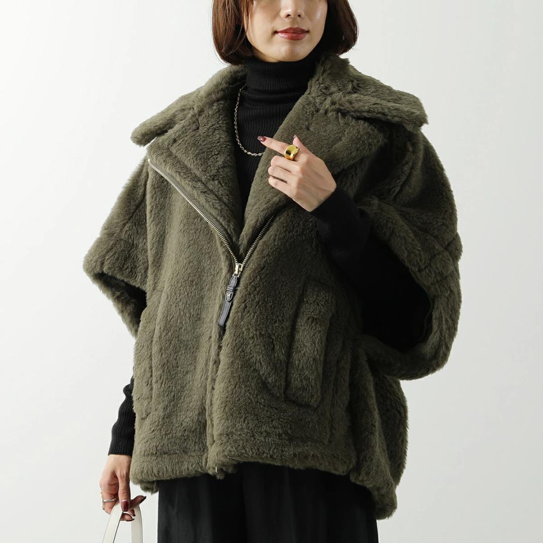 MAXMARAマックスマーラ テディベアポンチョ ニューマント NEWMANTO MAXMARAマックスマーラ テディベアポンチョ ニューマント NEWMANTO