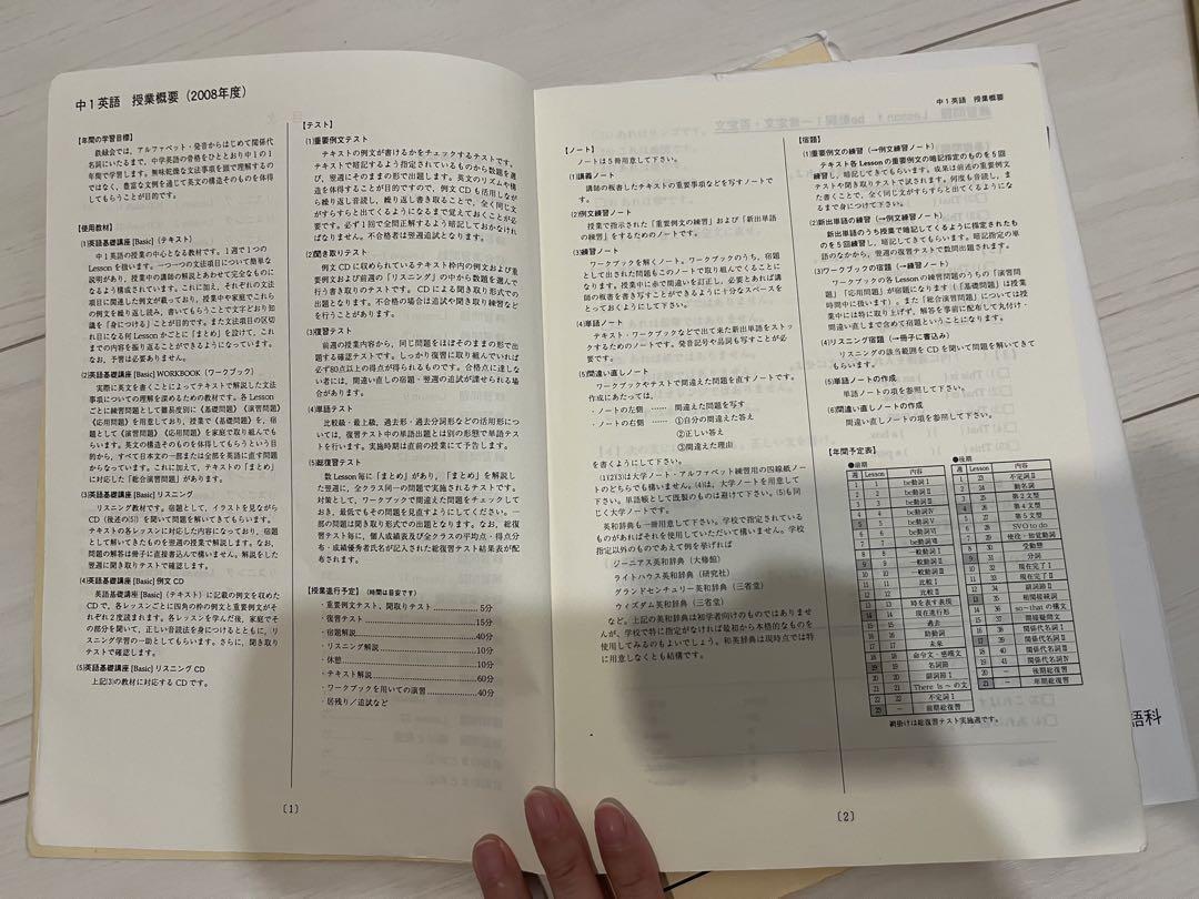 鉄緑会 中1 英語基礎講座 BASIC/WORKBOOK I/II 【テスト計163回分付き】 2008 計4冊 085R0D 鉄緑会 中1 英語基礎講座 BASIC/WORKBOOK I/II 【テスト計163回分