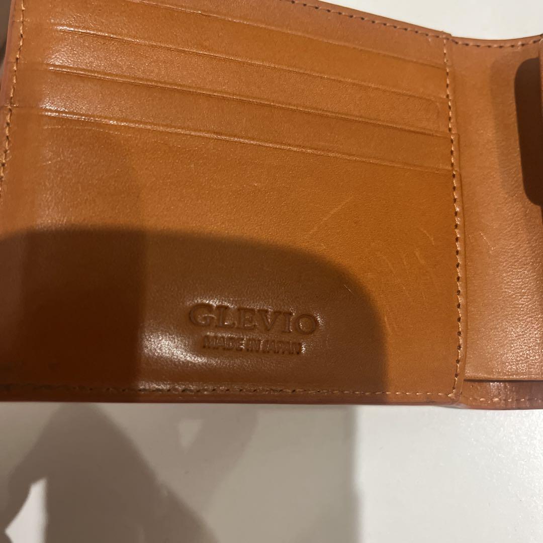 CLEVO 二つ折り財布 ブラウン