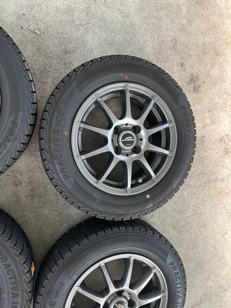 送料無料　社外アルミ付スタッドレスタイヤ2024年製造　175/80R16