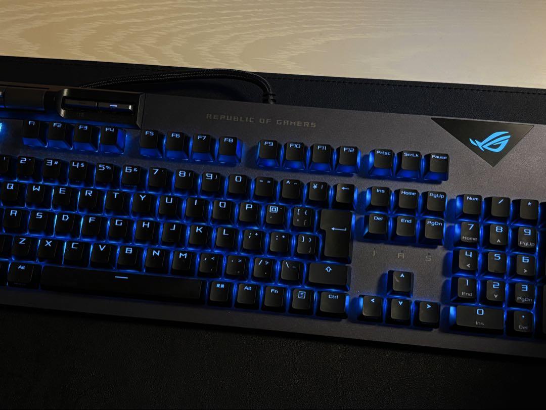 ASUS ROG Strix Scope 茶軸キーボード 純正パームレストセット