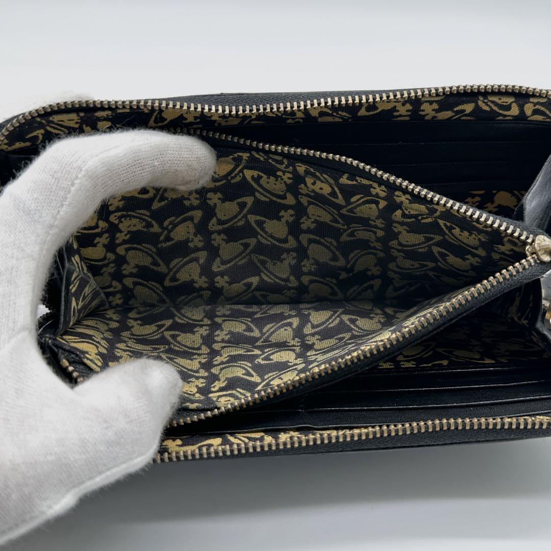 極美品】ヴィヴィアンウエストウッド レザー 長財布 オーブ