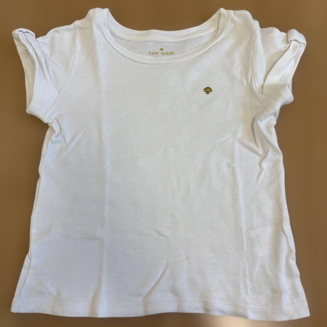kate spade ホワイト長袖シャツ 140 BOX付】ボウ長袖TシャツBOXセット（ベビーギフト）｜kate spade