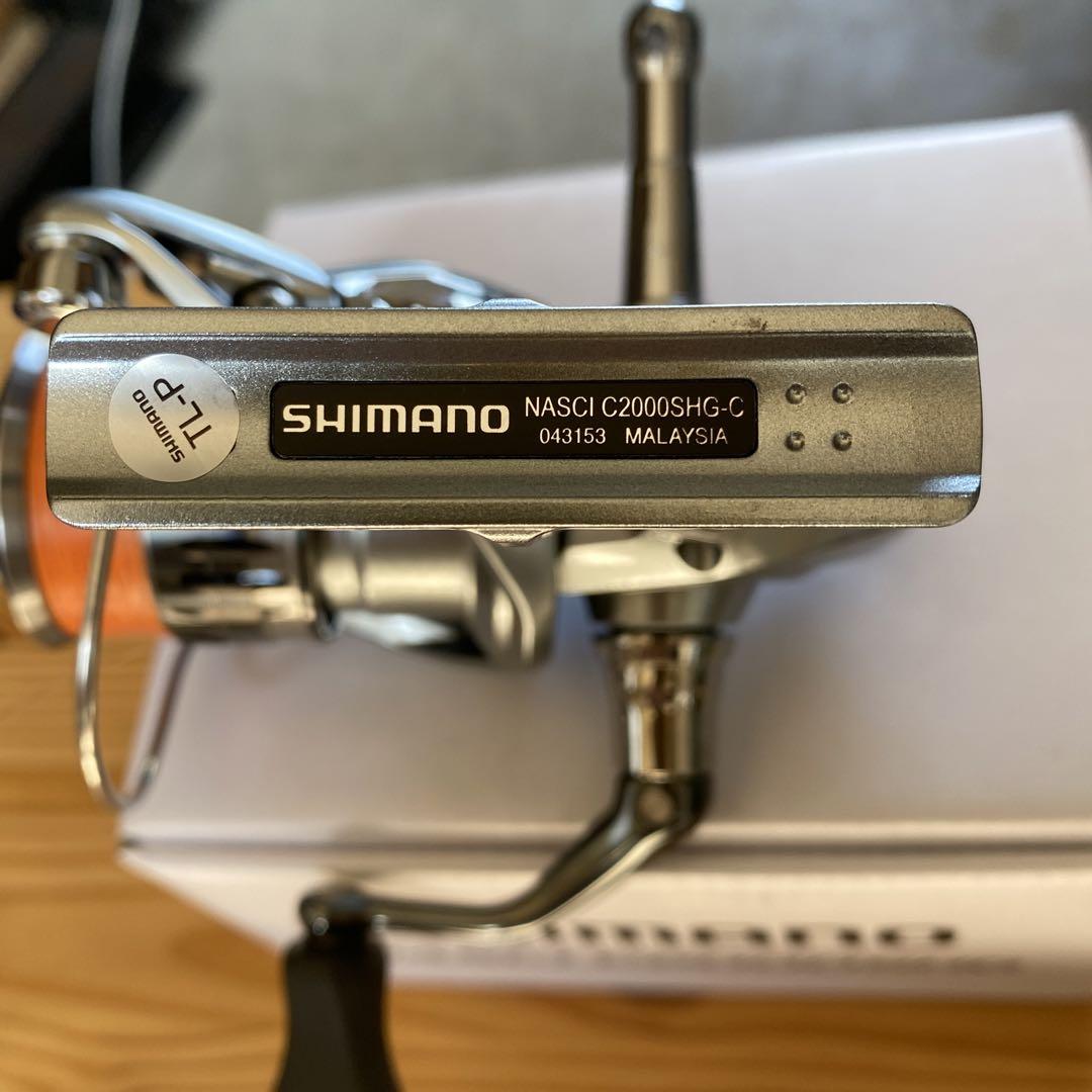 SHIMANO NASCI C2000SHG スピニングリール　スタンド付き