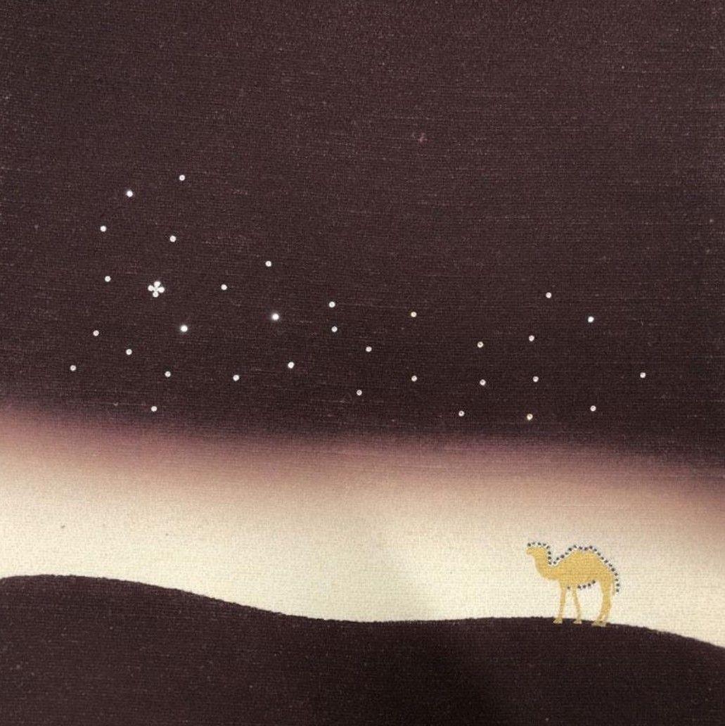 ★ SALAMU ラクダ 砂漠 星 サラム 全通  袋帯  正絹  美品 ★