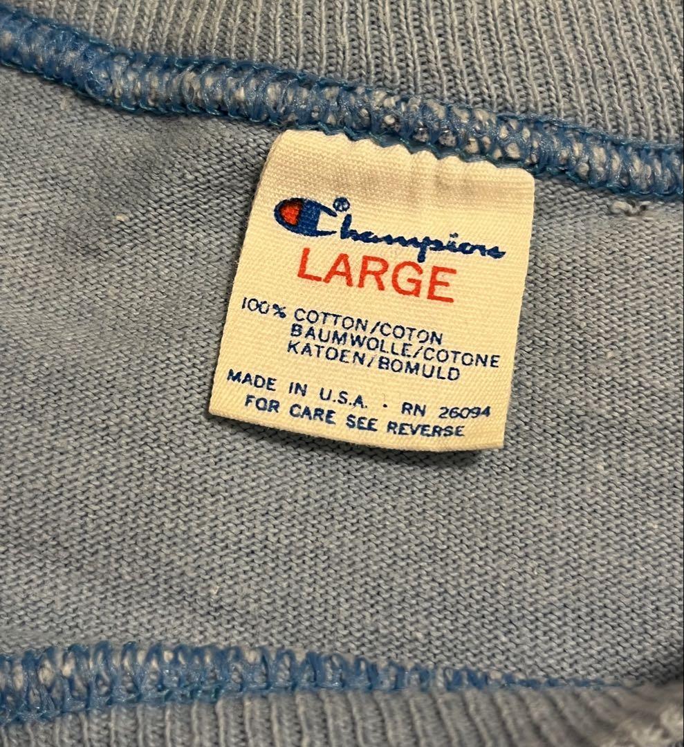 80s Champion ポケt アメリカ製 ビンテージ L