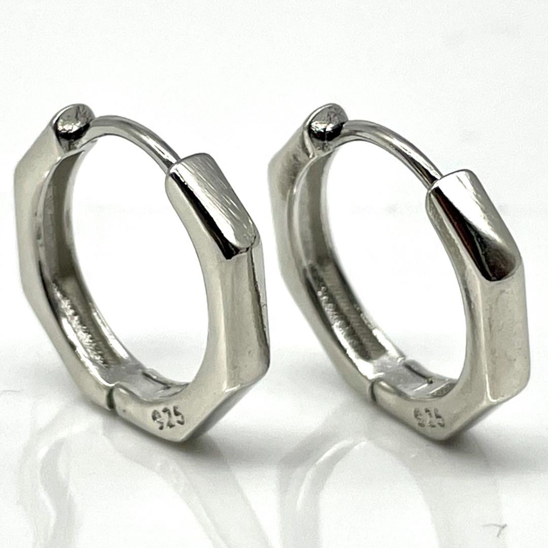 ピアス メンズ シルバー925 フープピアス 新品 人気 韓国系【PN2465】 アクセサリー
