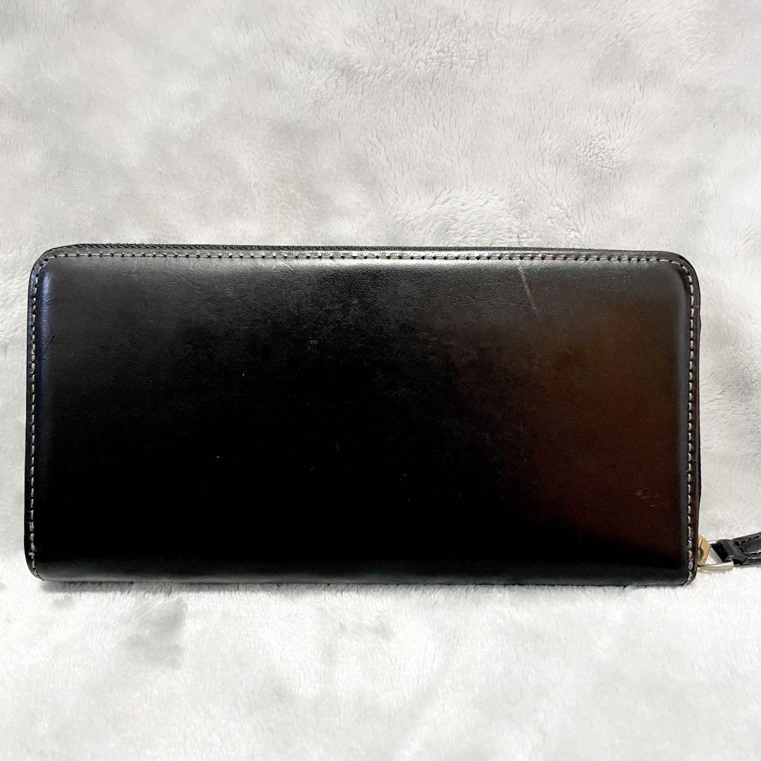 【Paul Smith】オールドレザー ラウンドジップ長財布