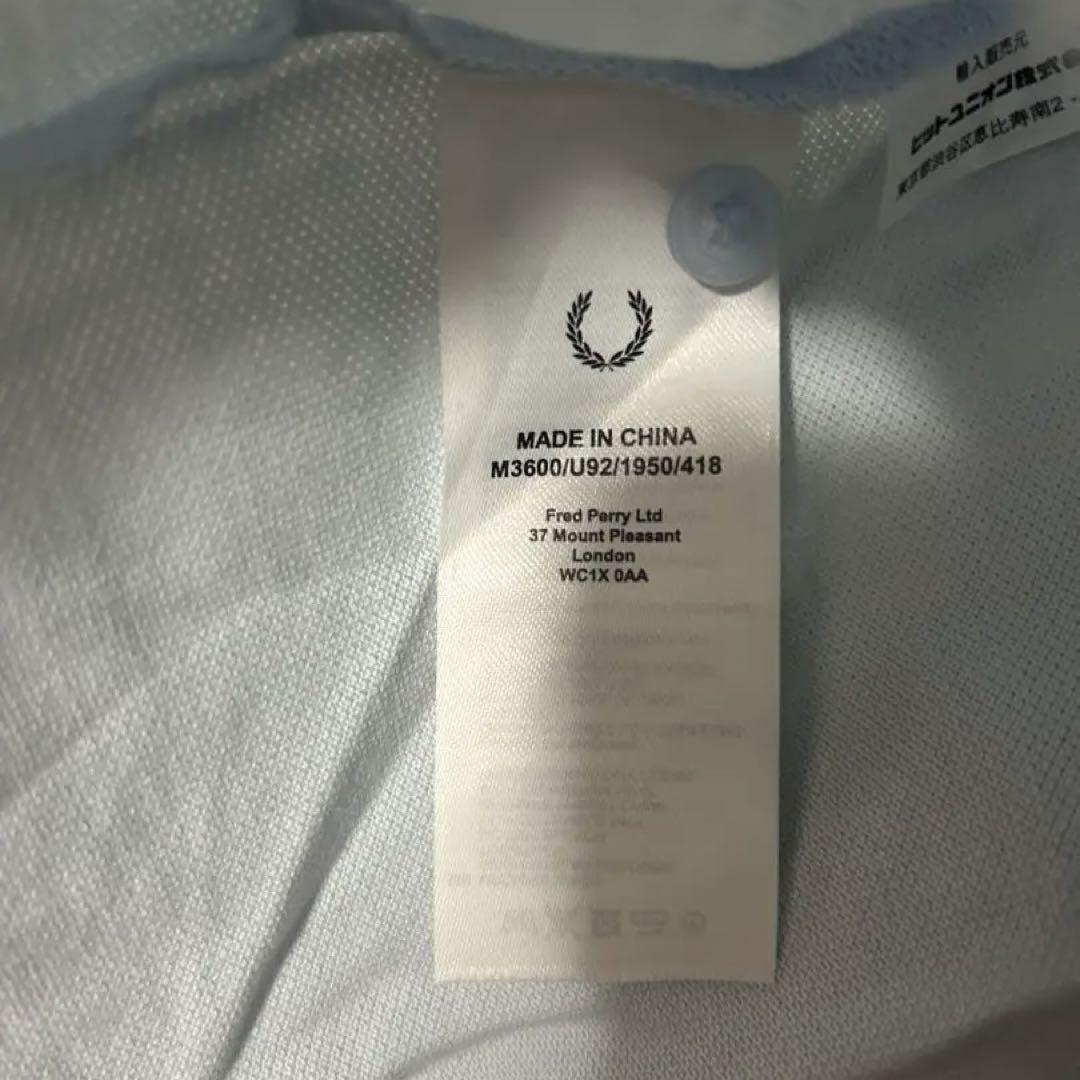 FRED PERRY ツインティップライン ワンポイントロゴ刺繍ポロシャツ