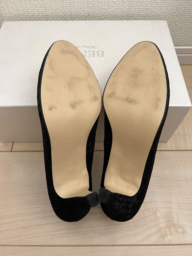 B6 美品　ベニル　Benir ウエディングシューズ ブライダル　24.5cm