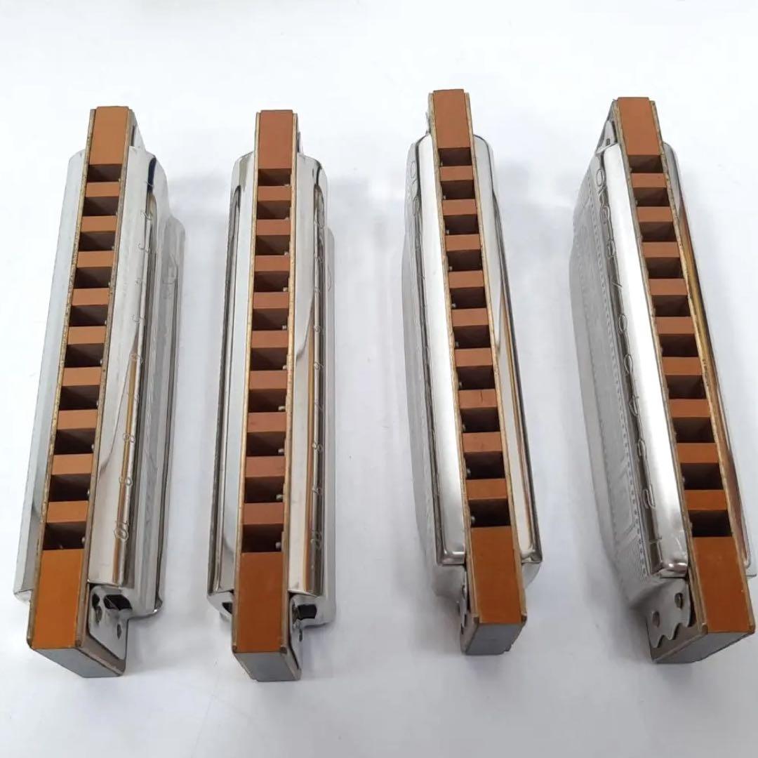 Marine Band M.HOHNER BLUEHARP ハーモニカ4本セット