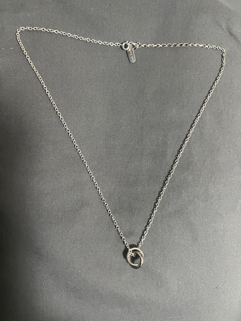 【美品】ポールスミス　ダブルリング　 ネックレス（シルバー / F）
