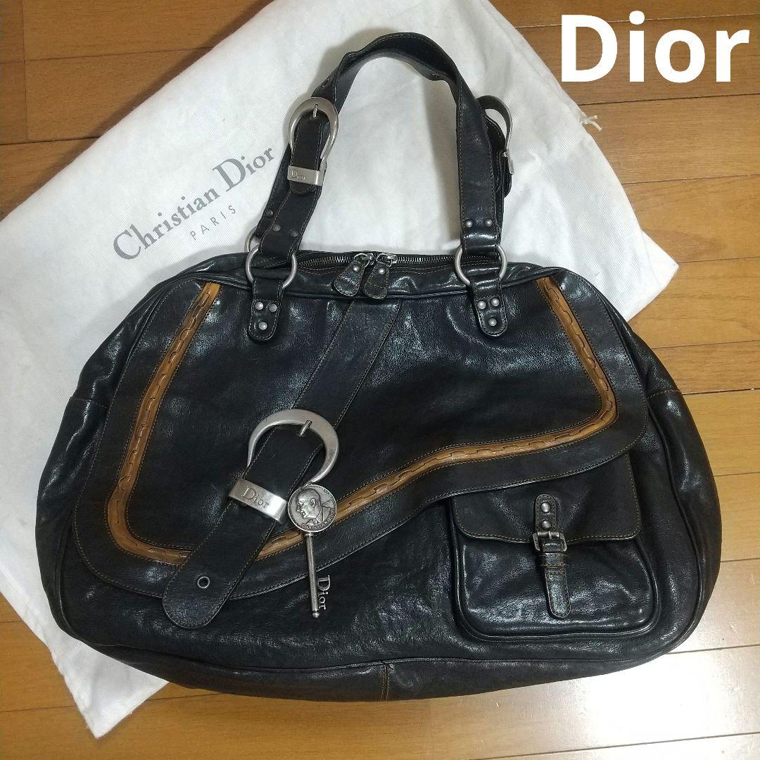 クリスチャンディオール Dior ガウチョバッグ ブラック 黒 ユニセックス