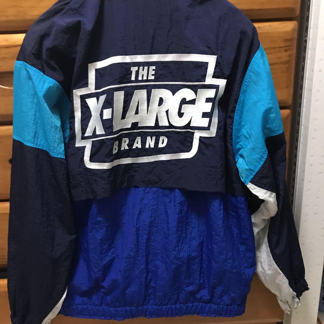 XLARGE ナイロンコーチジャケット ブルー ✨エクストララージ✨コーチジャケット ナイロン 希少カラー