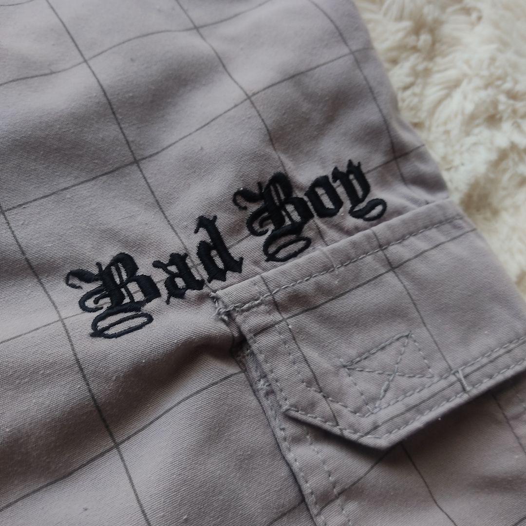 【希少レア】00s BADBOY バギー カーゴ ハーフ パンツ グレー 黒