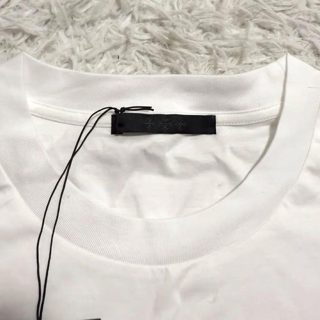 新品タグ付き✨ TATRAS ロングTシャツ 白 袖ロゴ コットン100%