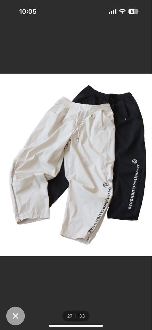 【STCH】2wayシルエットパンツ antiqua サイズL ホワイト