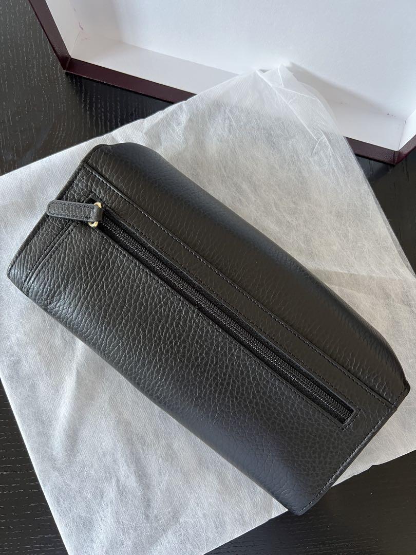 【新品】皇室御用達！濱野家 ブラックレザー フラップ式長財布 新品】皇室御用達！濱野家 ブラックレザー フラップ式長財布