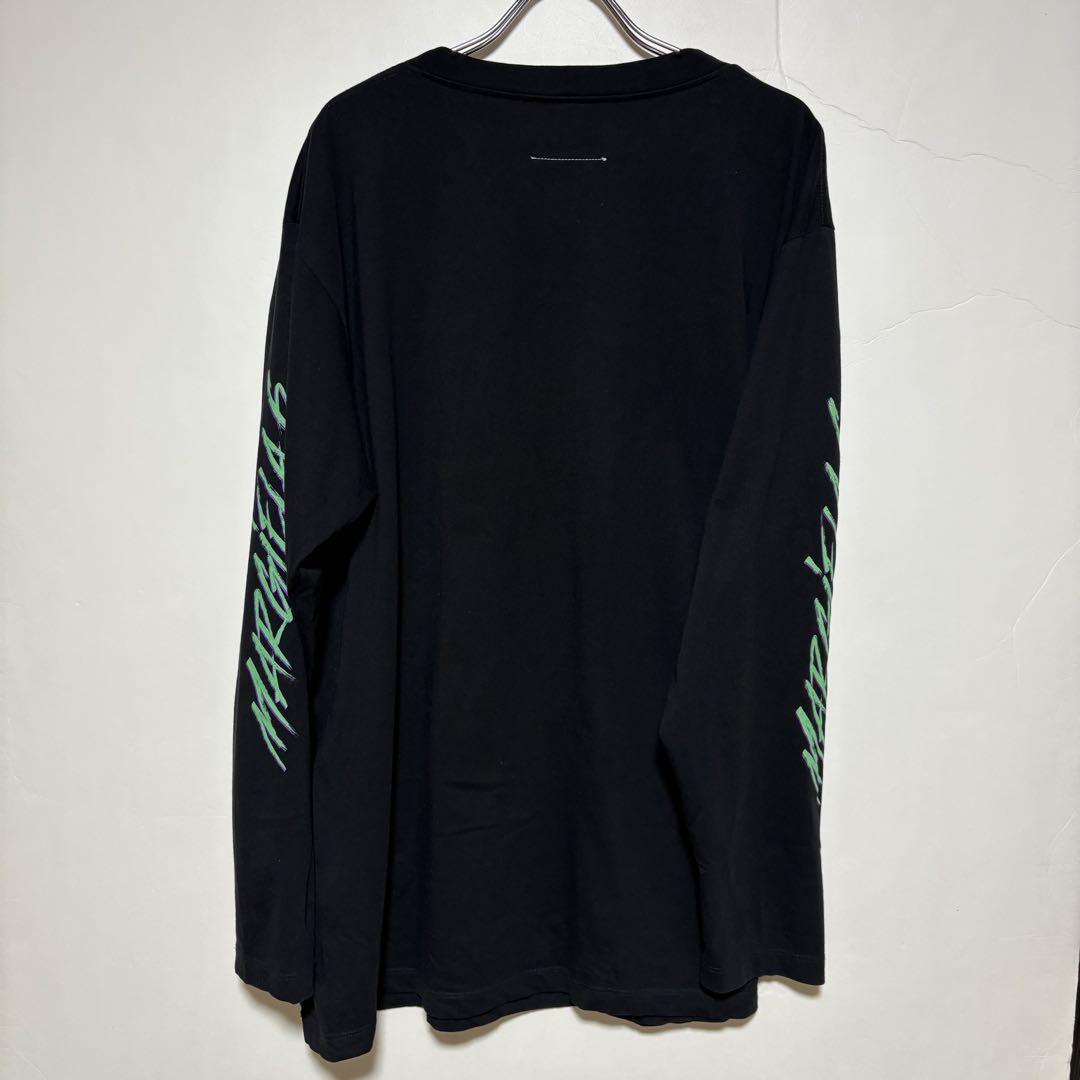 mm6 maison margiela ロンT 長袖tシャツ 黒 ブラック