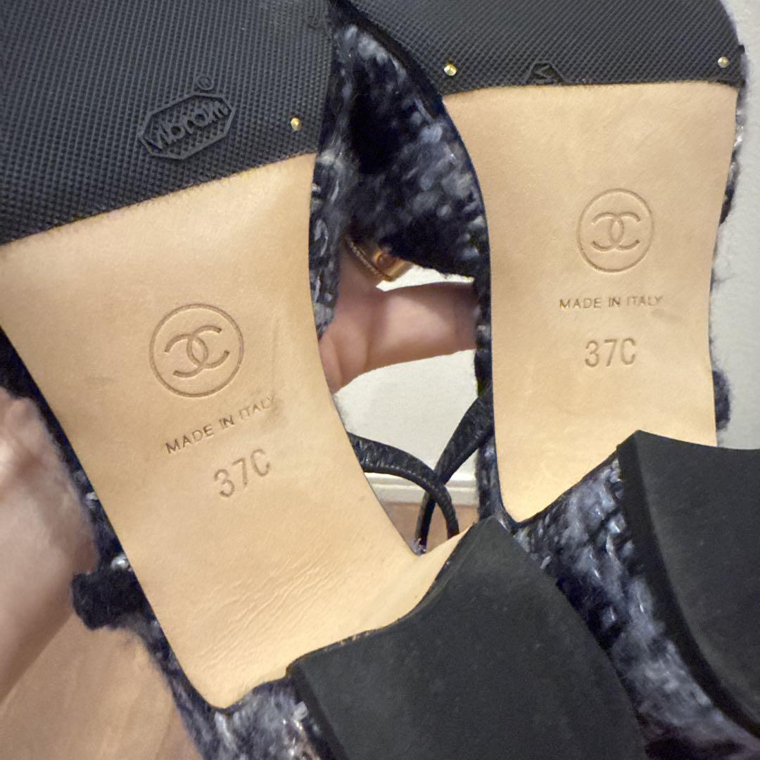 シャネル CHANELスリングバックパンプス 37