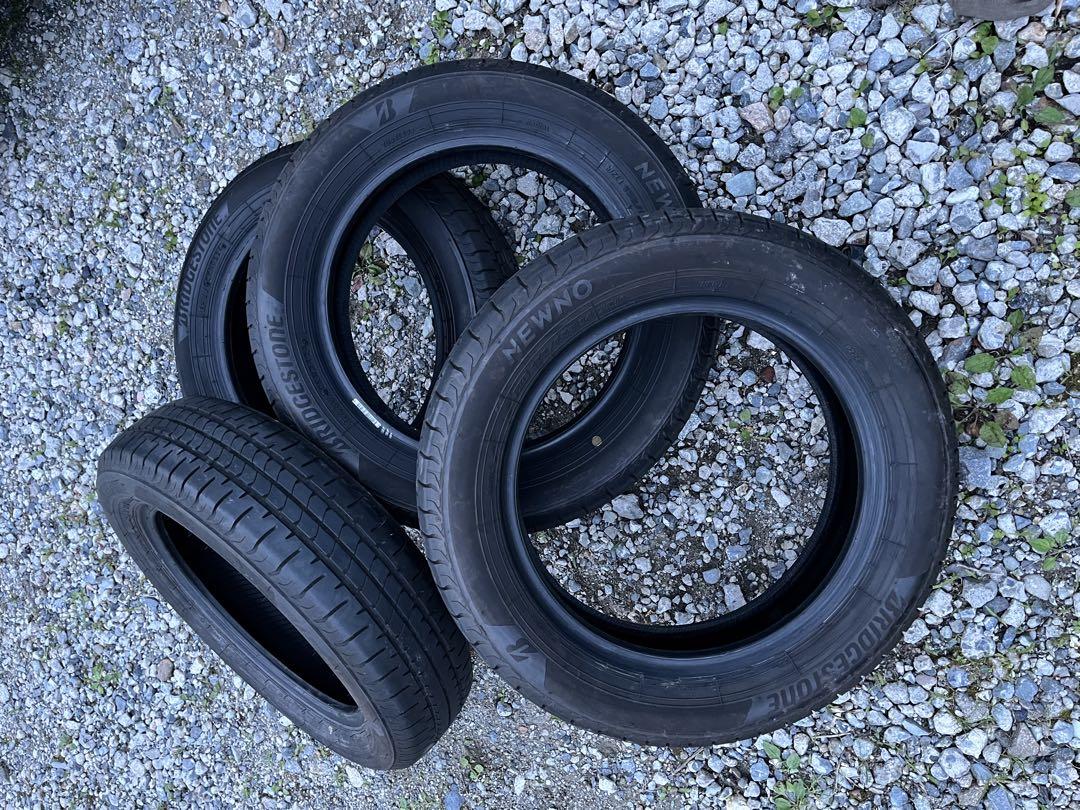 送料込み155/65r14ブリヂストンNEWNO4本セットバリ山