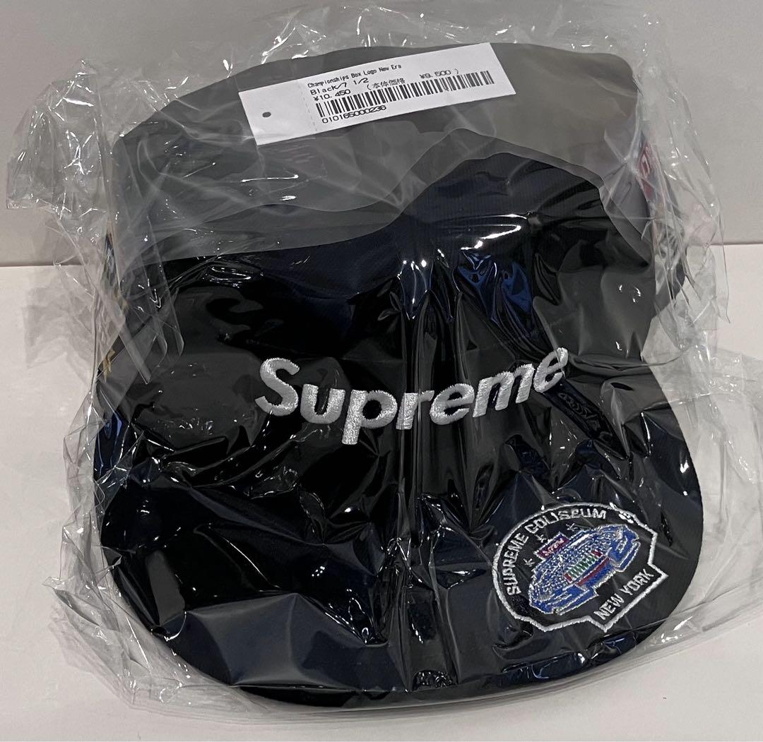 Supreme 2023AWチャンピオンズボックスロゴニューエラキャップ