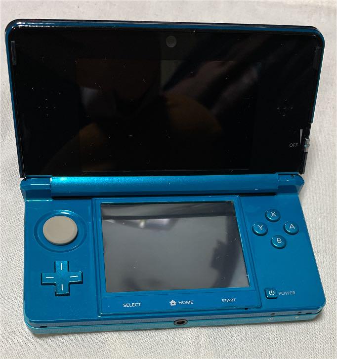 希少☆ほぼ新品☆3dsアクアブルー