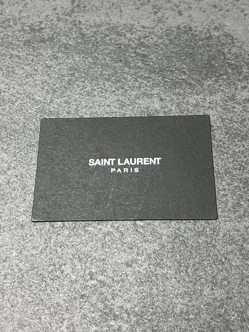SAINT LAURENT ブラック三つ折り財布