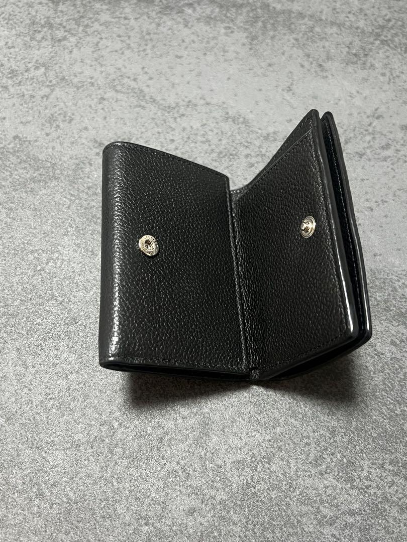 SAINT LAURENT ブラック三つ折り財布