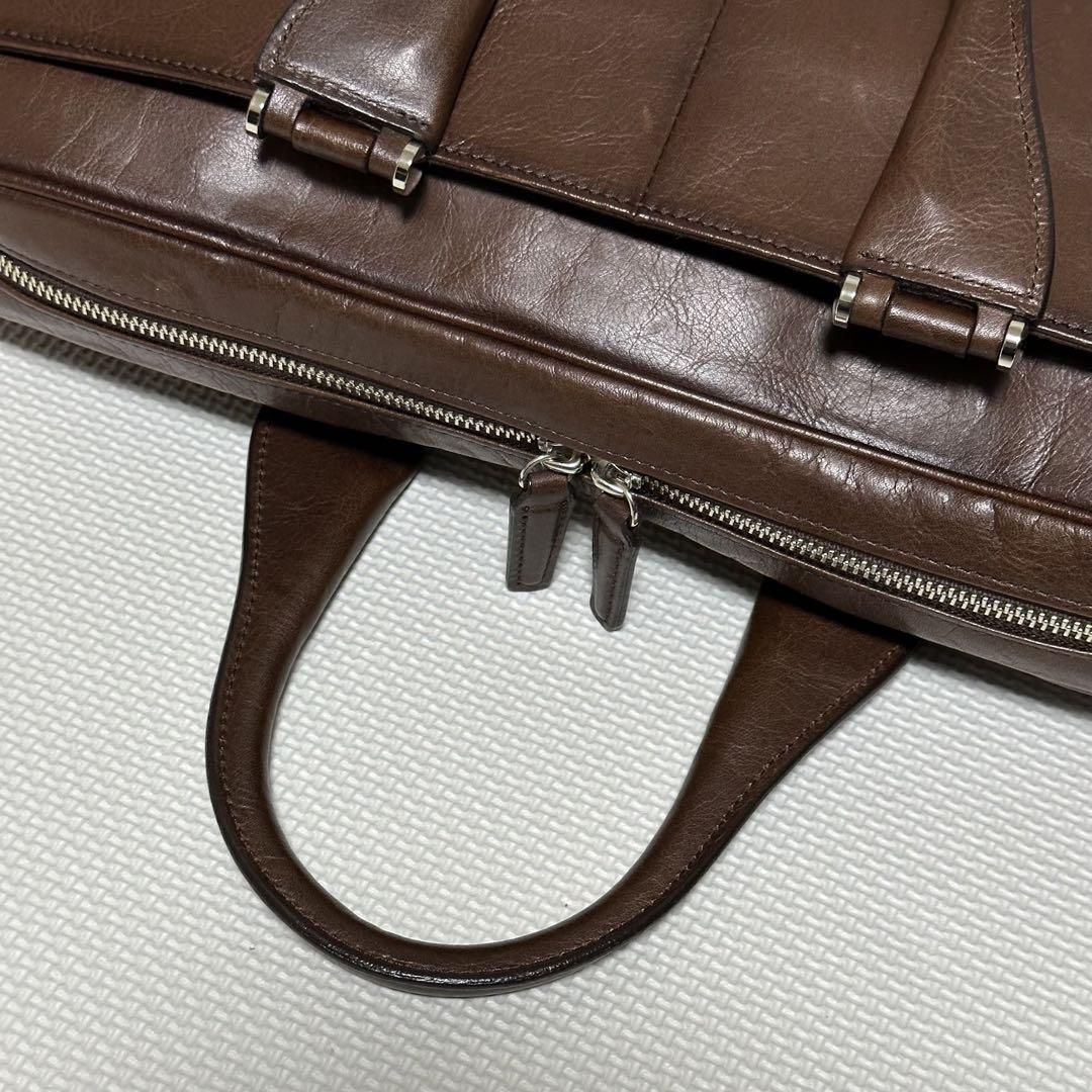 BALZO 姫路レザー シャドウ加工ブリーフケース ビジネスバッグ 画像8