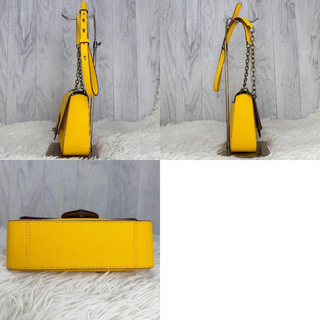 美品♡ラルフローレン ロゴ ターンロック レザー チェーン