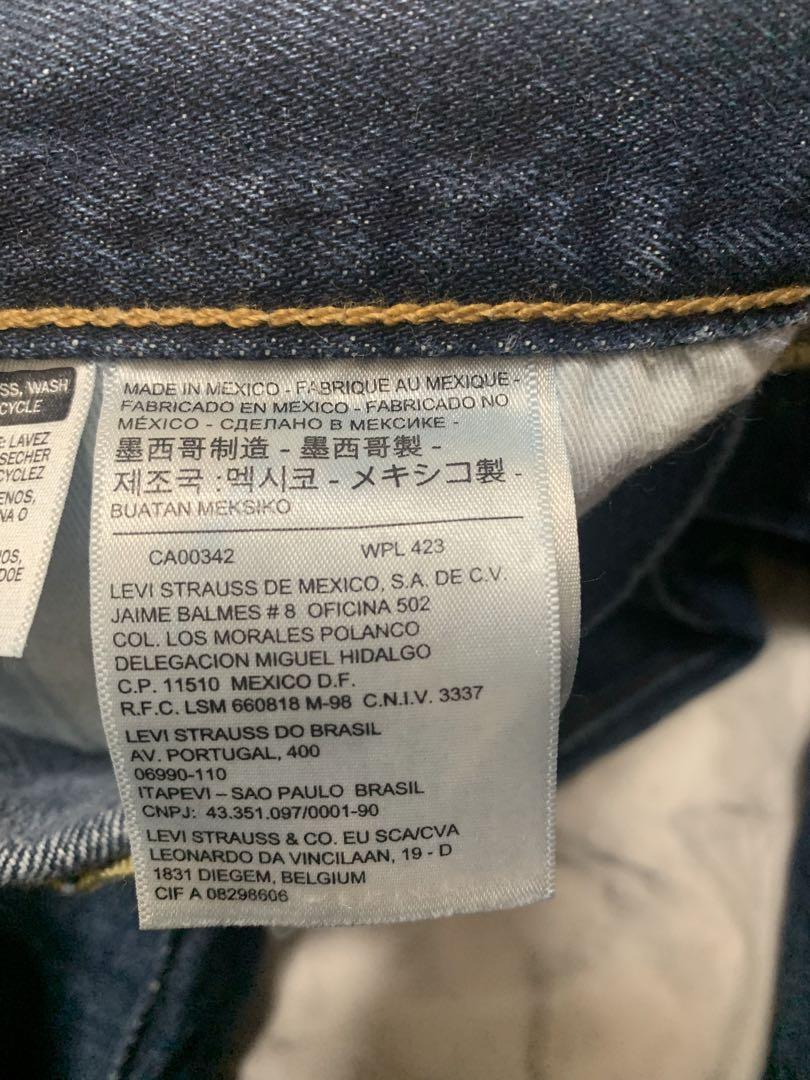 リーバイス　501CT メキシコ製 W34 赤耳　ホワイトオーク 鬼ヒゲ