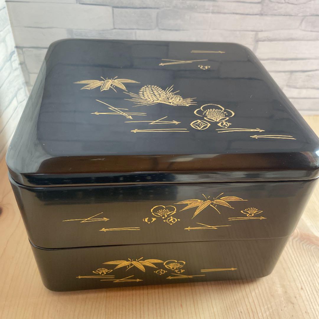 沈金♡松竹梅のヴィンテージ木製重箱♡ | paymentsway.co