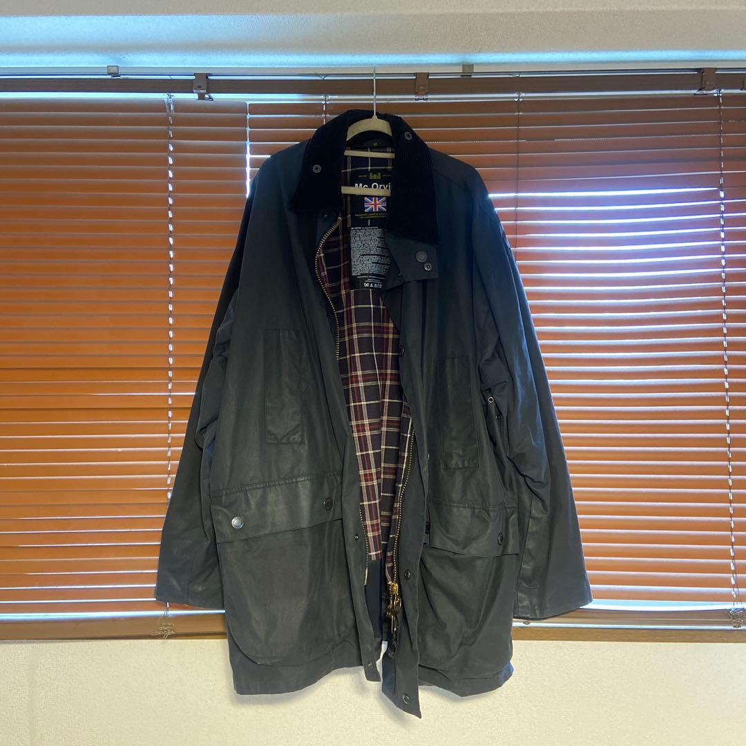Mc Orvis バブアー　ワックスジャケット ネイビー